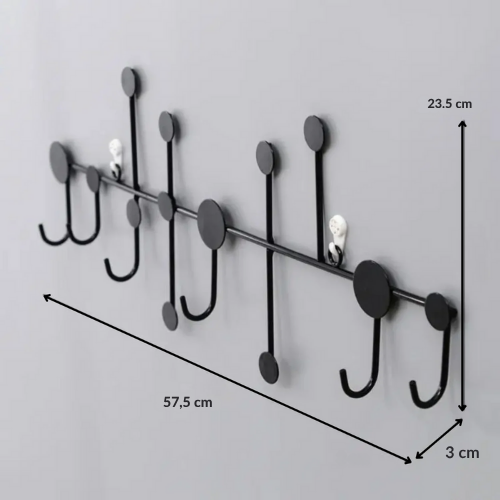 Porte manteau mural design cercle et feuille - FORMA