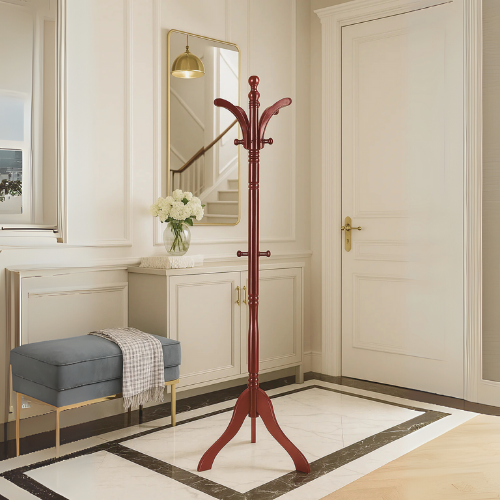 Porte manteau sur pied en bois authentique et décoratif - NOBRA