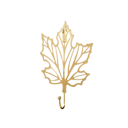 Patère feuille dorée - FOLIUM
