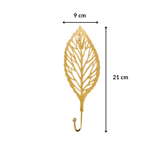 Patère feuille dorée - FOLIUM