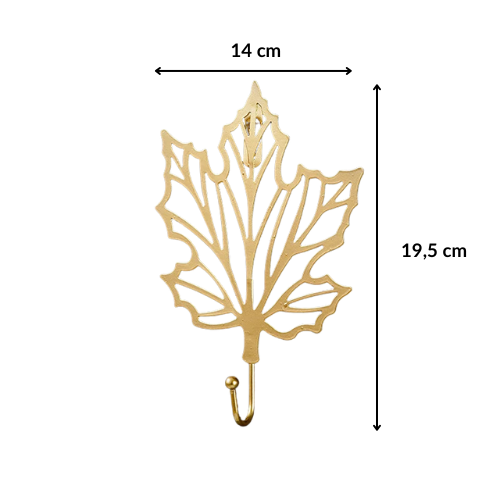 Patère feuille dorée - FOLIUM