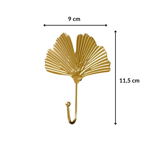 Patère feuille dorée - FOLIUM