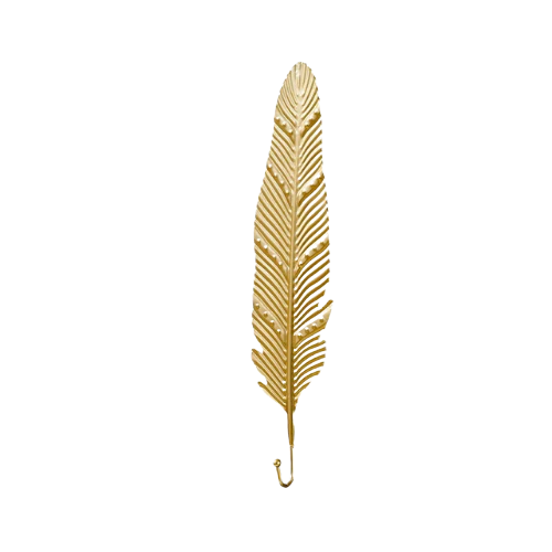 Patère feuille dorée - FOLIUM