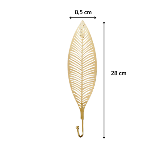 Patère feuille dorée - FOLIUM