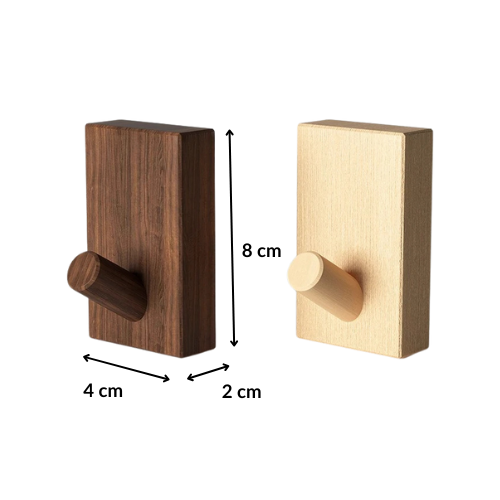 Crochet mural cylindrique en bois – TENEO