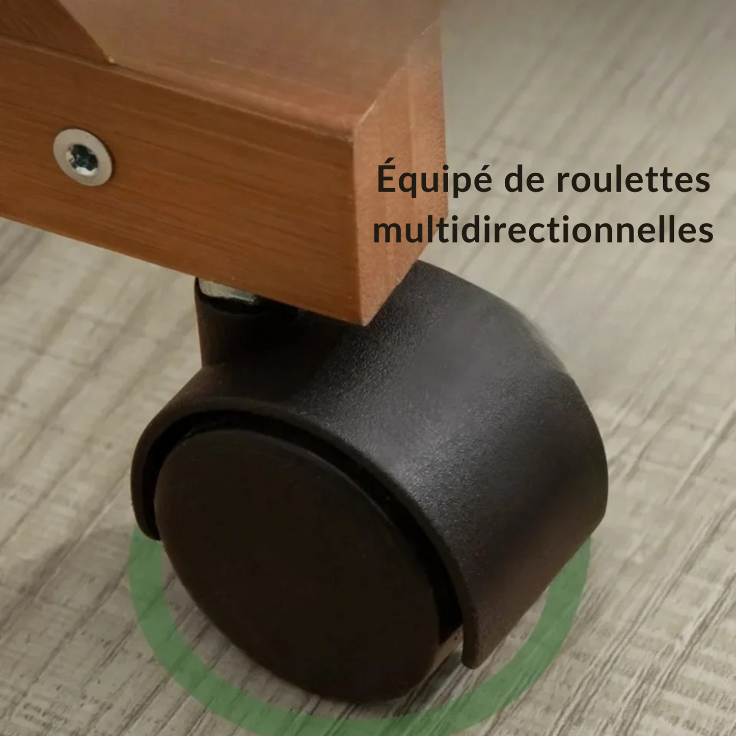 Portant vêtement à roulettes en bambou - BAMBUCA