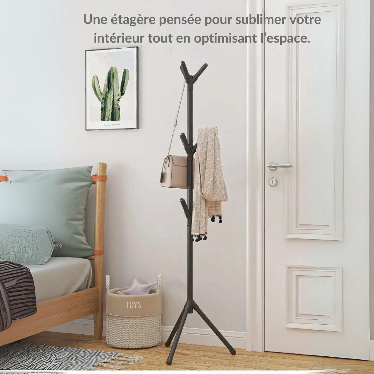 Porte manteau sur pied 9 crochets - SIMPLIA