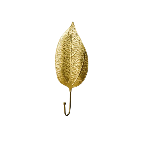 Patère feuille dorée - FOLIUM