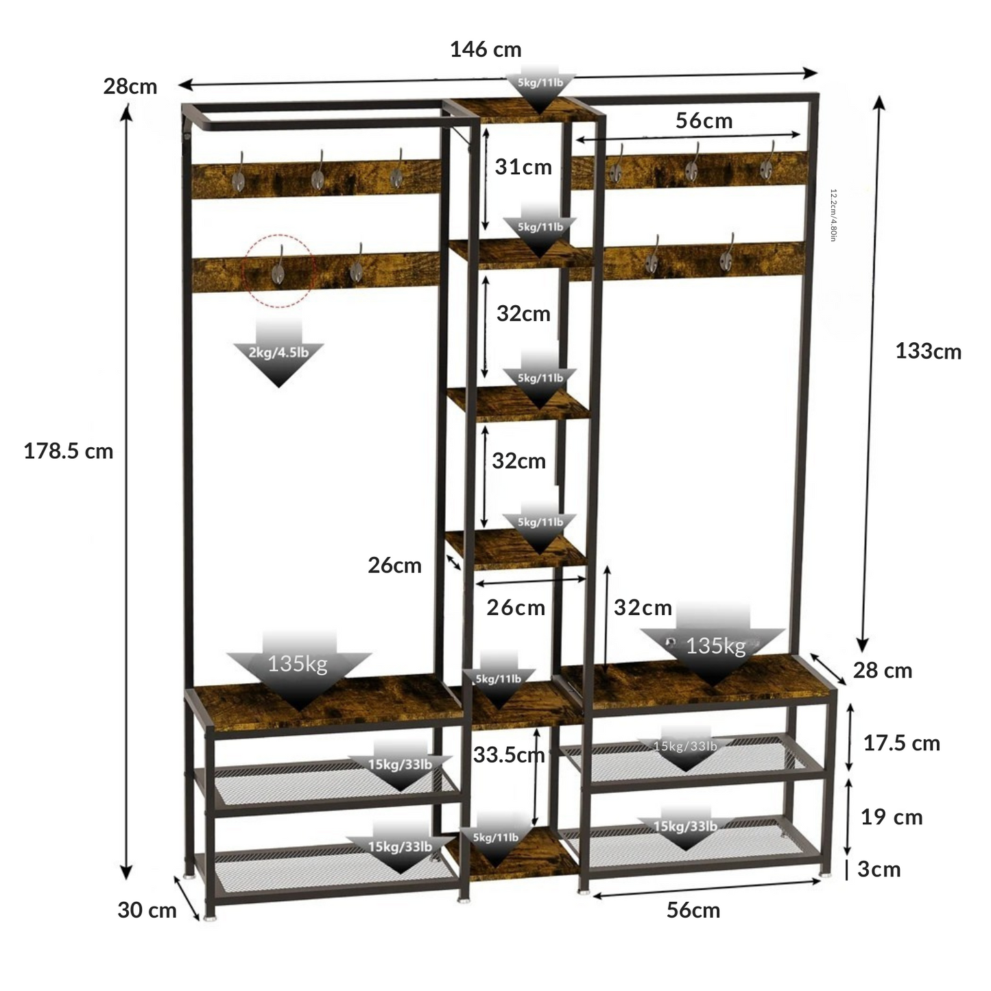 Vestiaire d'entrée modulable – DOMUS MODULA