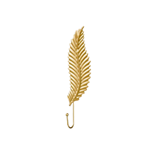 Patère feuille dorée - FOLIUM