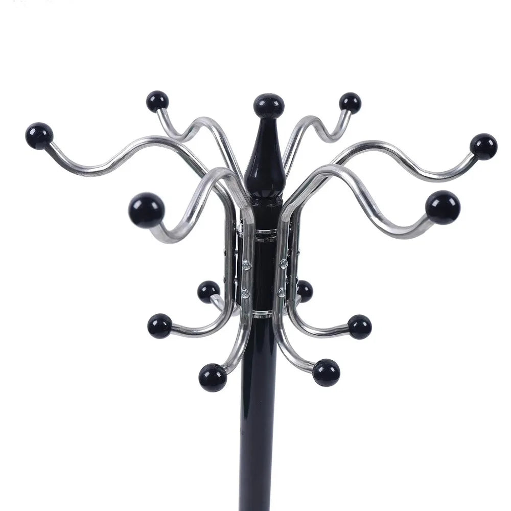 Porte manteau sur pied perroquet métal noir - CLAVUS