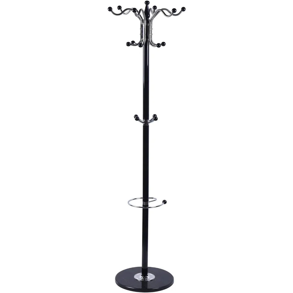 Porte manteau sur pied perroquet métal noir - CLAVUS
