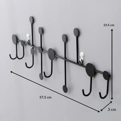 Porte manteau mural design cercle et feuille - FORMA
