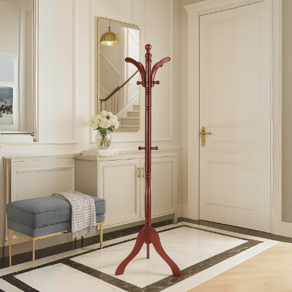 Porte manteau sur pied en bois authentique et décoratif - NOBRA