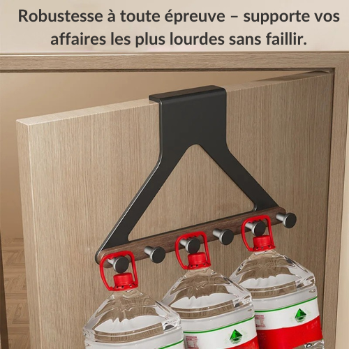 Porte manteau pour porte design, bois & métal - PENDEORE