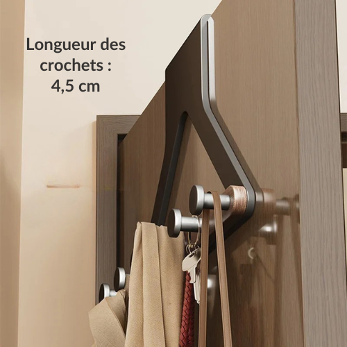Porte manteau pour porte design, bois & métal - PENDEORE