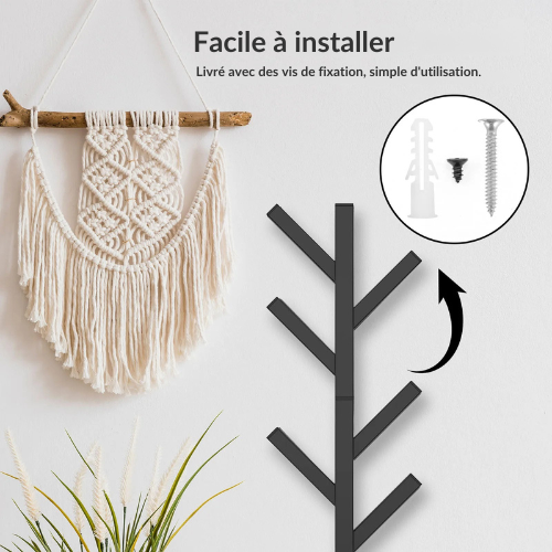 Porte manteau mural arborescent au design épuré - TRUNCA