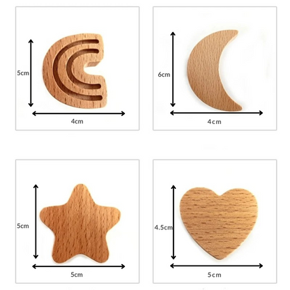 Crochet muraux en bois sous différentes formes - FORMAE