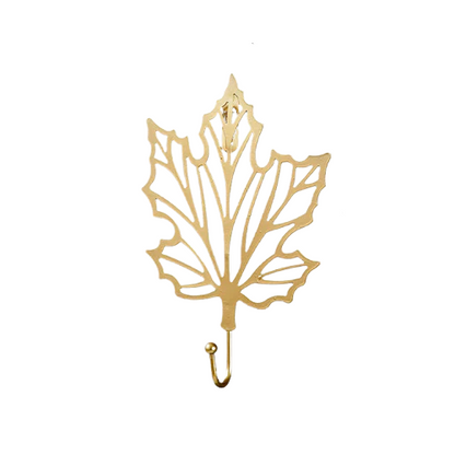 Patère feuille dorée - FOLIUM