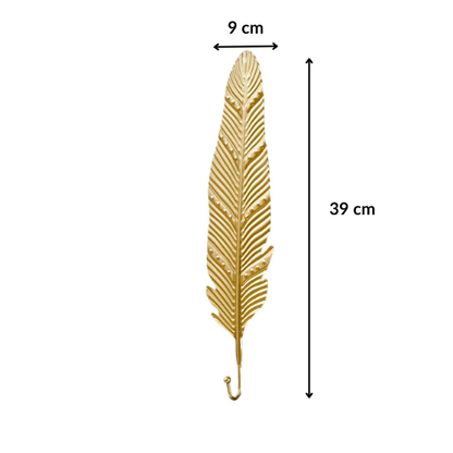 Patère feuille dorée - FOLIUM
