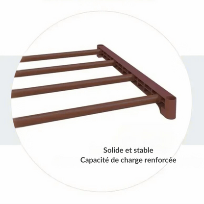 Portant vêtements mobile avec étagères - PORTATIO