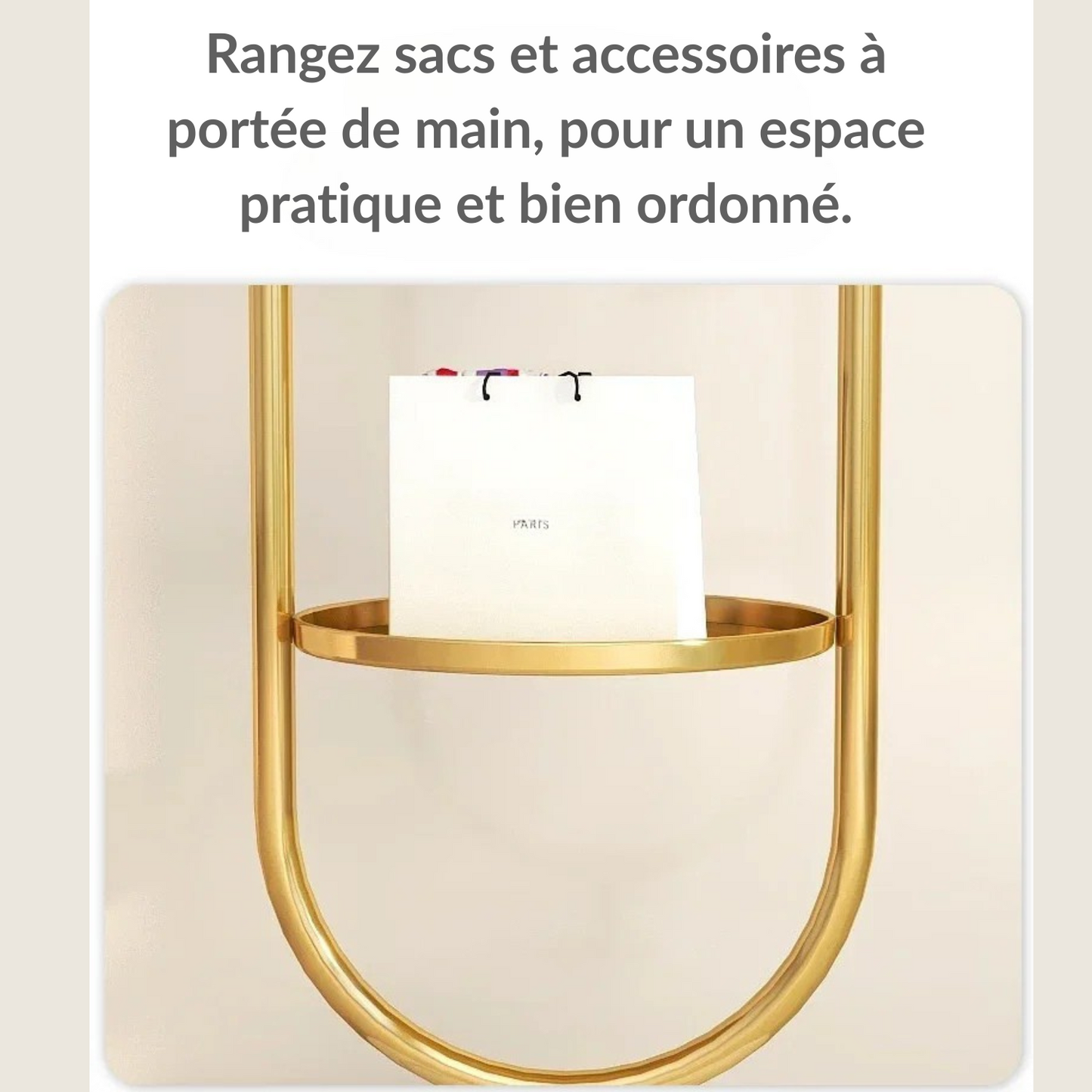 Porte manteau sur pied design avec base circulaire - ARCULUM