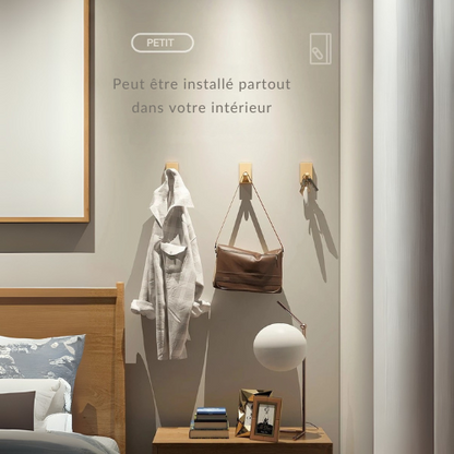 Crochet mural cylindrique en bois – TENEO
