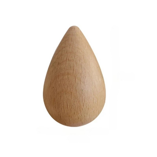 Patere murale design en bois en forme de goutte - PLUVIA