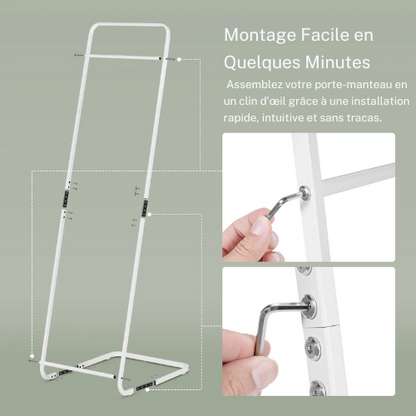 Portant vêtements minimaliste et stable - VECTIS