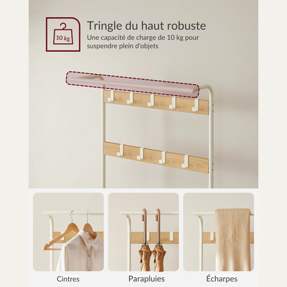Vestiaire d'entrée multifonctionnel avec banc intégré - TRIPLEX