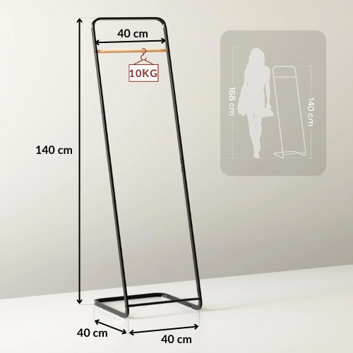 Portant vêtements minimaliste et stable - VECTIS