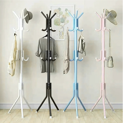 Porte manteau sur pied perroquet avec plusieurs crochets- FACILIO