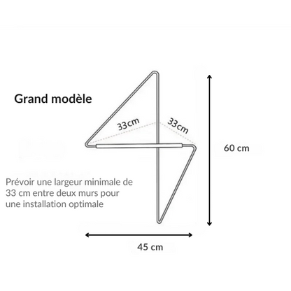 Porte manteau mural d’angle style moderne - VERTEX