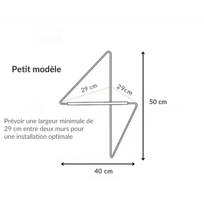 Porte manteau mural d’angle style moderne - VERTEX