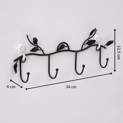 Porte manteau mural design cercle et feuille - FORMA