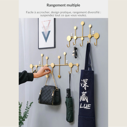 Porte manteau mural design cercle et feuille - FORMA