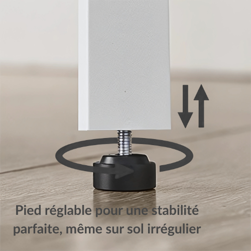 Porte manteau colonne sur pied avec étagères - LOCELLA