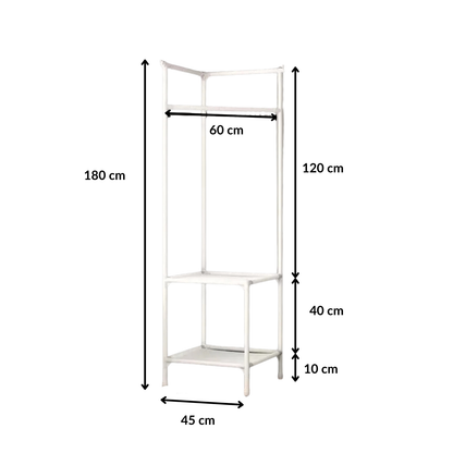 Porte manteau d’angle blanc - ANGULATO