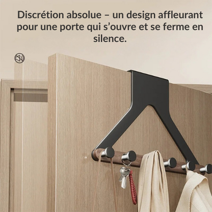 Porte manteau pour porte design, bois & métal - PENDEORE