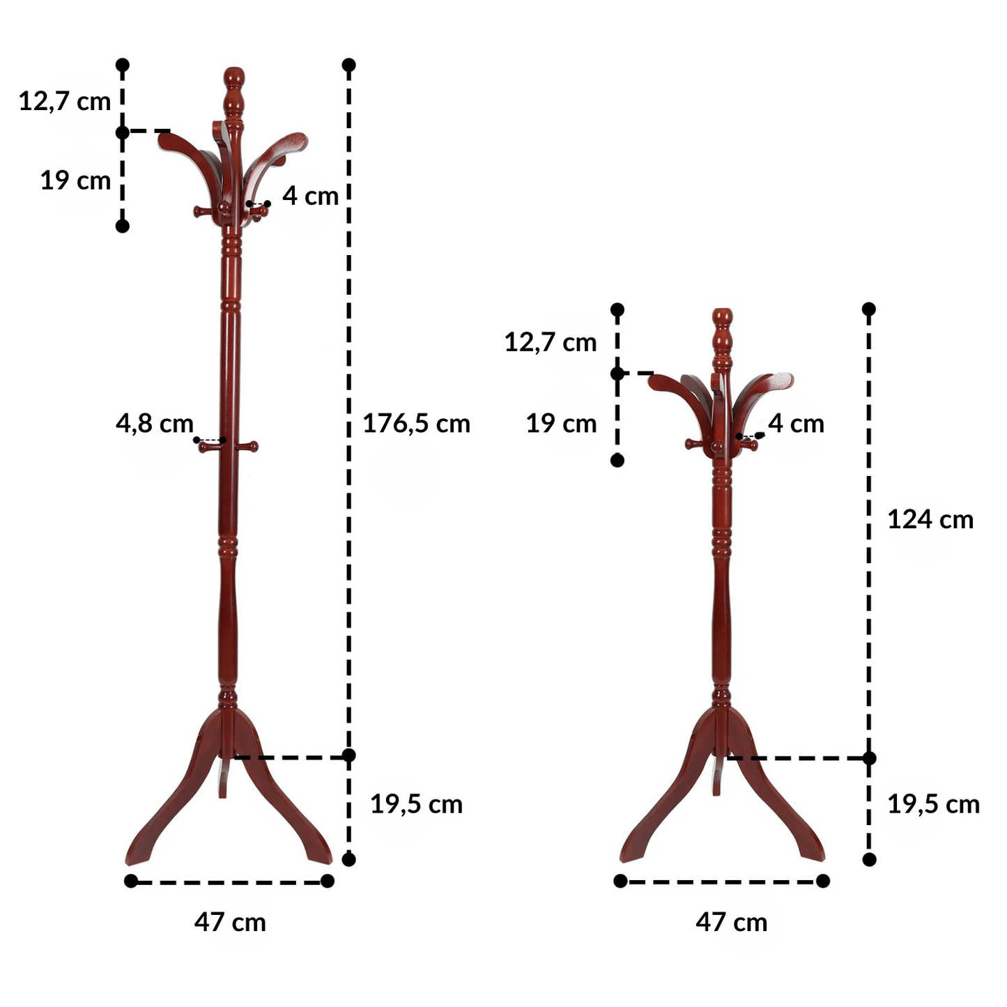 Porte manteau sur pied en bois authentique et décoratif - NOBRA