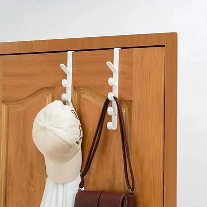 Porte manteau sur porte vertical multi-crochet - DORIKA