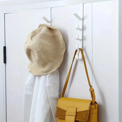 Porte manteau sur porte vertical multi-crochet - DORIKA