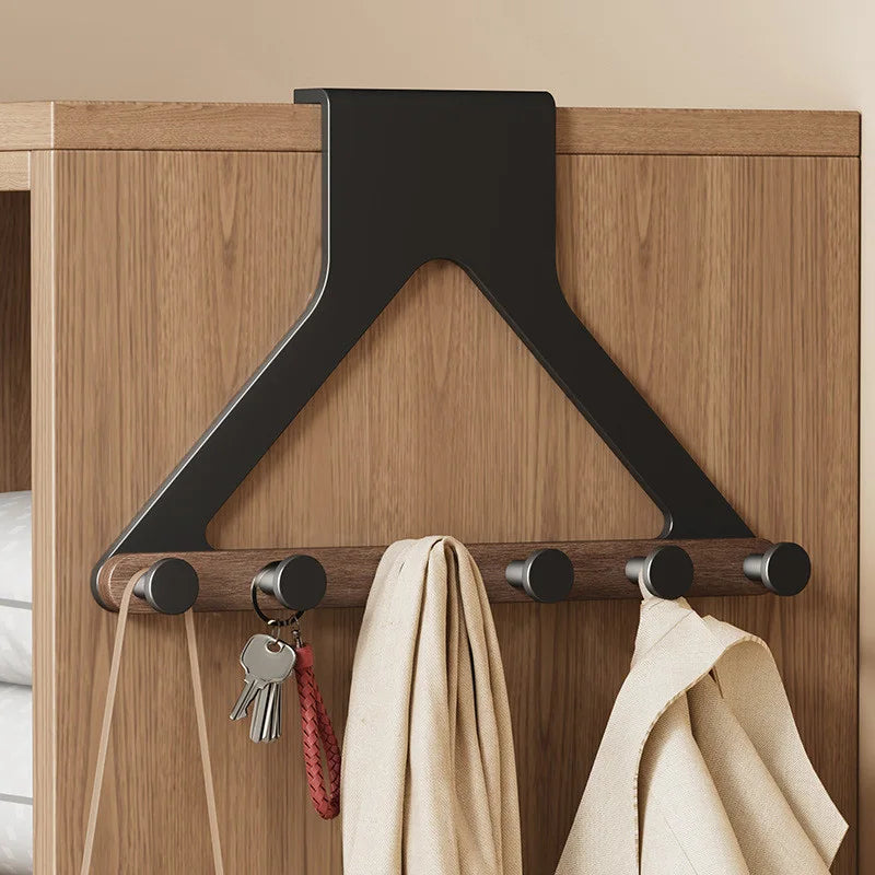 Porte manteau pour porte design, bois & métal - PENDEORE