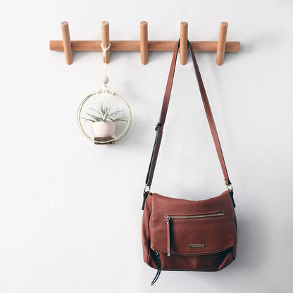 Porte manteau mural en bois style nordique - NATURALE