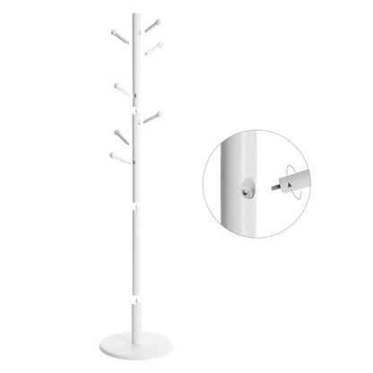 Porte manteau sur pied design en bois blanc - LINEA ALBA