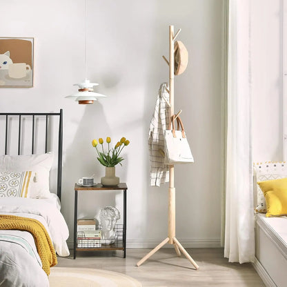 Porte manteau sur pied bois naturel - SILVIUM