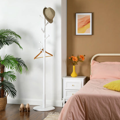 Porte manteau sur pied design en bois blanc - LINEA ALBA
