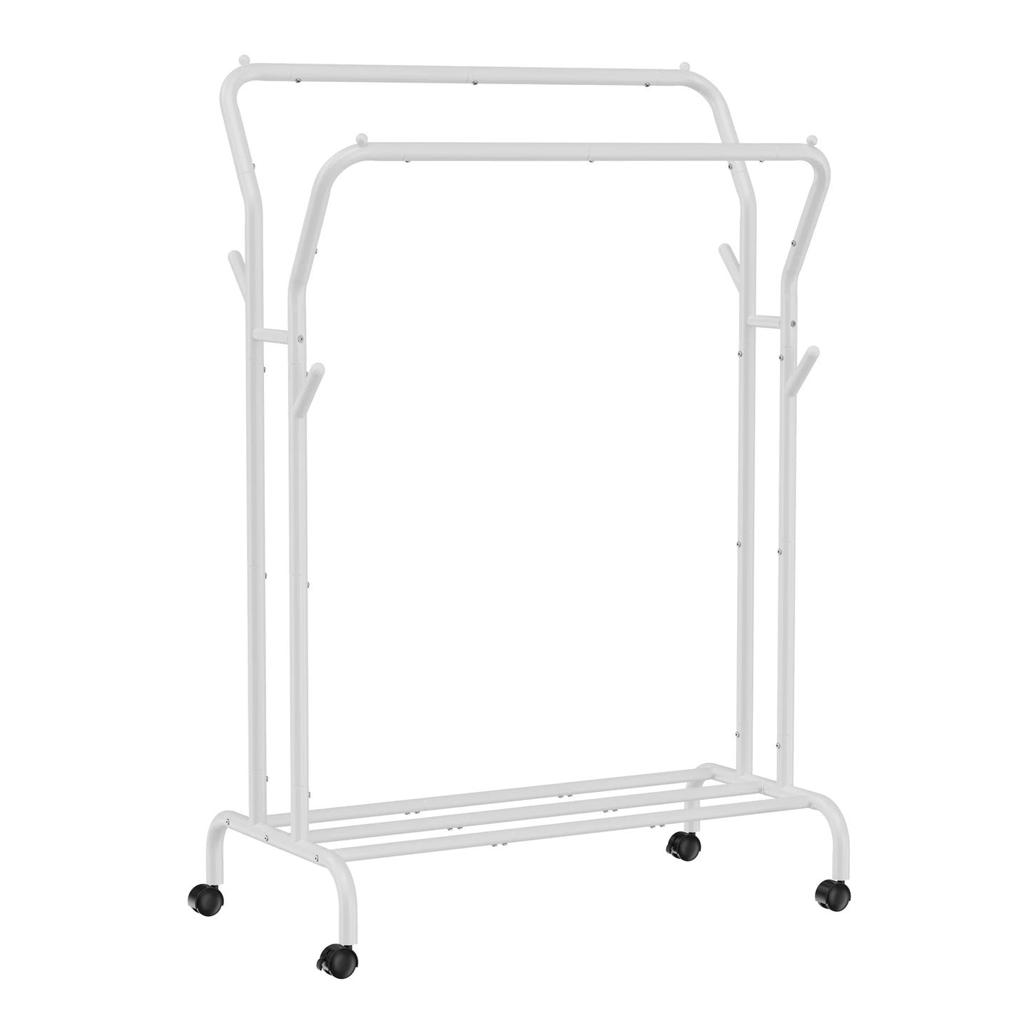 Portant vêtements noir et mobile double barre - DUPLEX RATIO