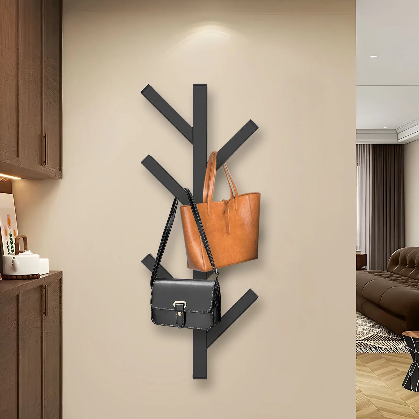 Porte manteau mural arborescent au design épuré - TRUNCA