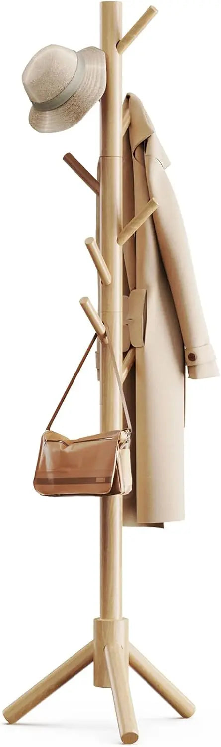 Porte manteau sur pied bois naturel - SILVIUM